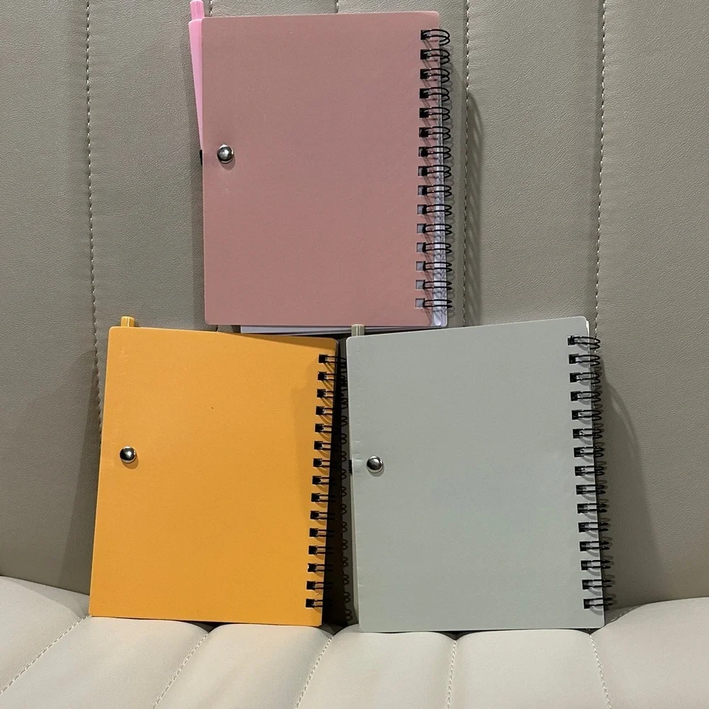 Bible Verse Notebook Trio & Pens Loved - John Brave - Joshua Created - Genesis